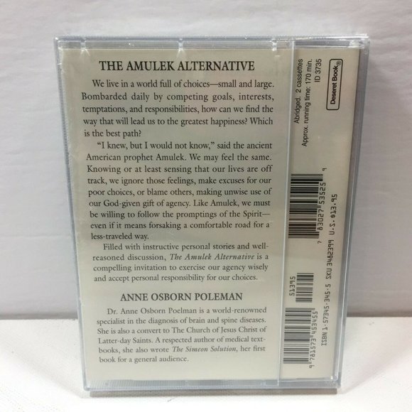 Deseret Audio Library The Amulek Alternative Book On Cassette Anne O. Poelman - Picture 3 of 3